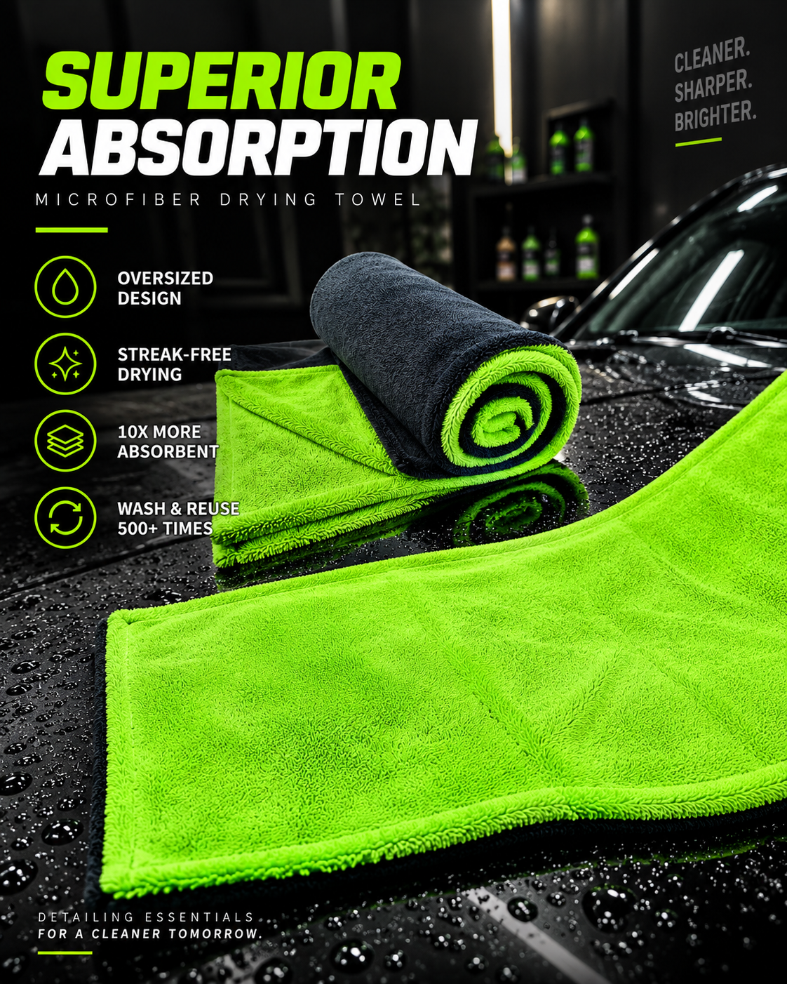 Monster Cloth – 1400GSM Ultra-Absorbent Cleaning Cloth