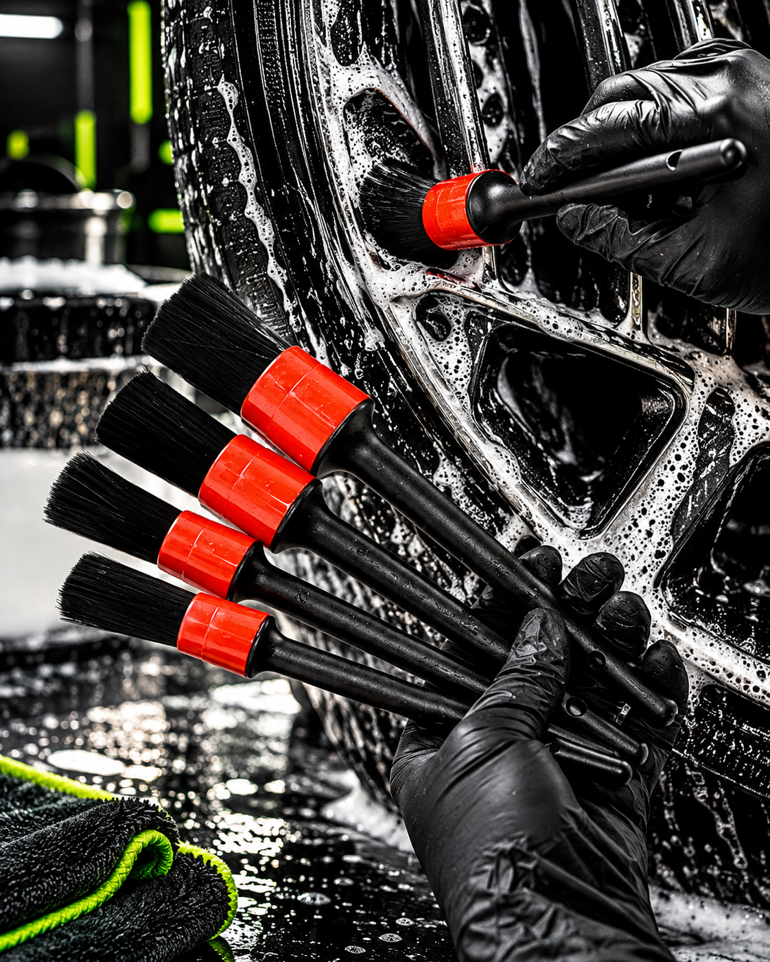 5-Piece Premium Detailing Brush Set
