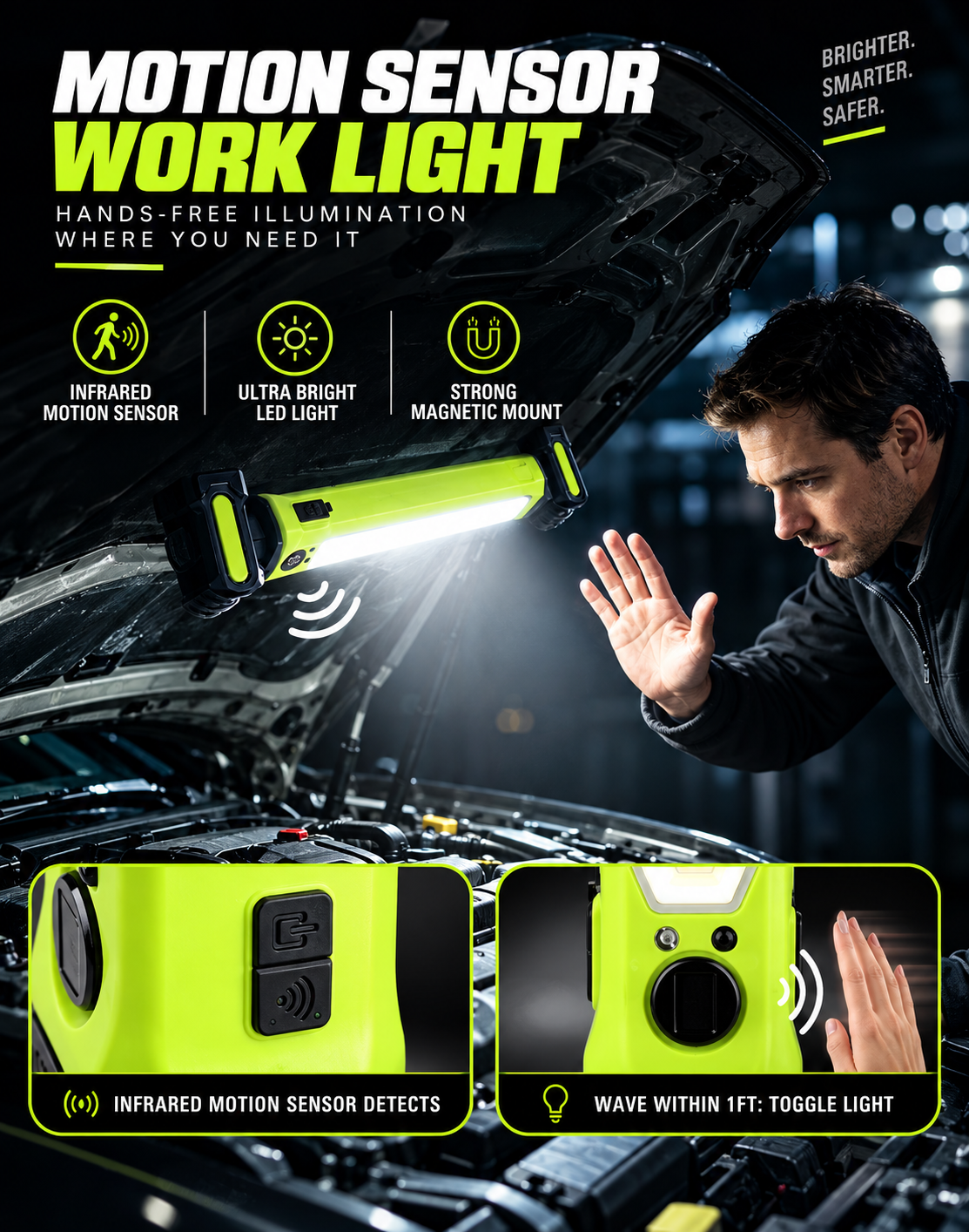 Ryzens UltimateFlex 360° Rechargeable Work Light