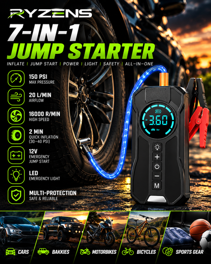 RYZENS 4-in-1 Emergency Power Station